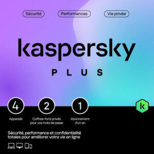 Kaspersky Anti-Virus Plus - Licence 4 postes 1 an