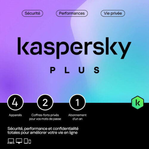 Kaspersky Anti-Virus Plus - Licence 4 postes 1 an